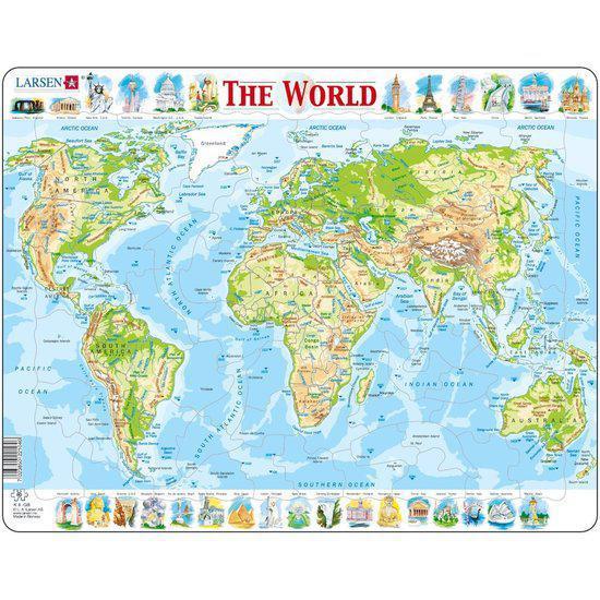 Map of the World 80 Piece Puzzle