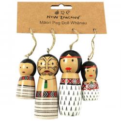 Maori Peg Doll Whanau Family