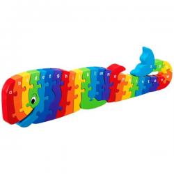 A - Z Alphabet Whoopi the Whale Wooden Puzzle