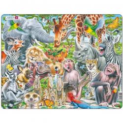 Happy African Animals 43 Piece Puzzle